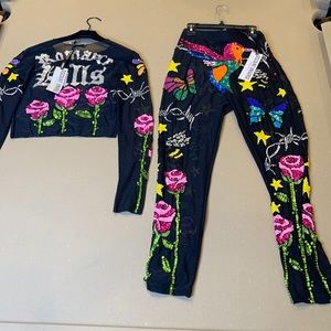 Crop top and pants